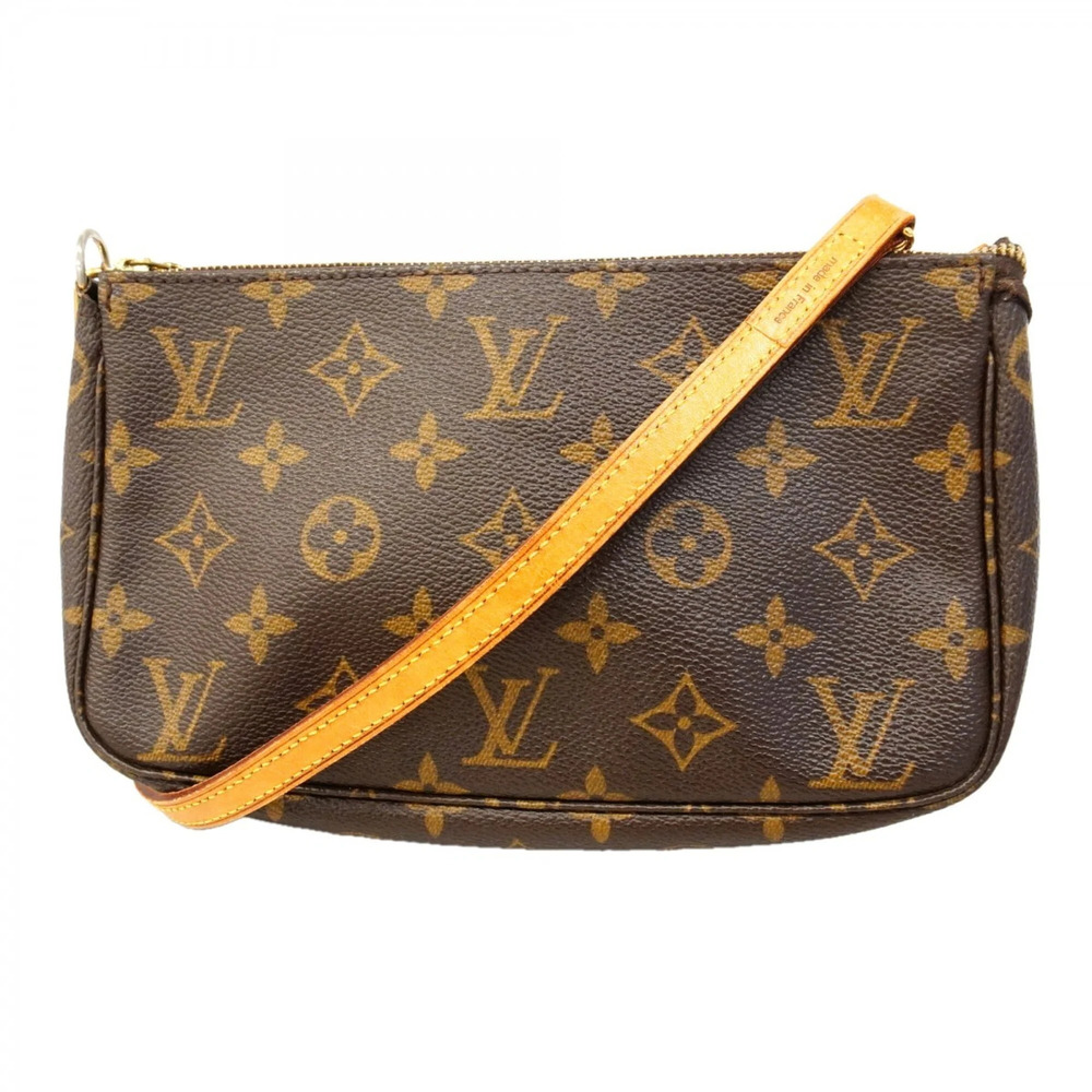 LOUIS VUITTON Brown Monogram Pochette Pouch